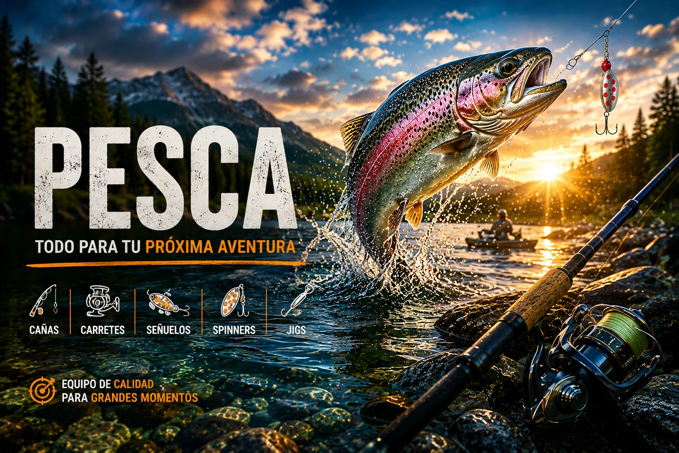 Pesca río y lago