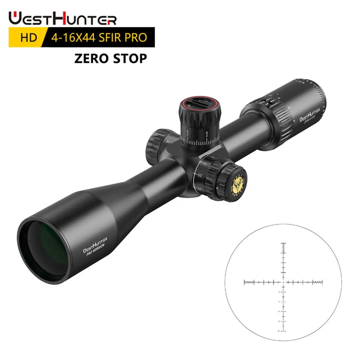 WestHunter HD 4-16X44 SFIR PRO Zero Stop
