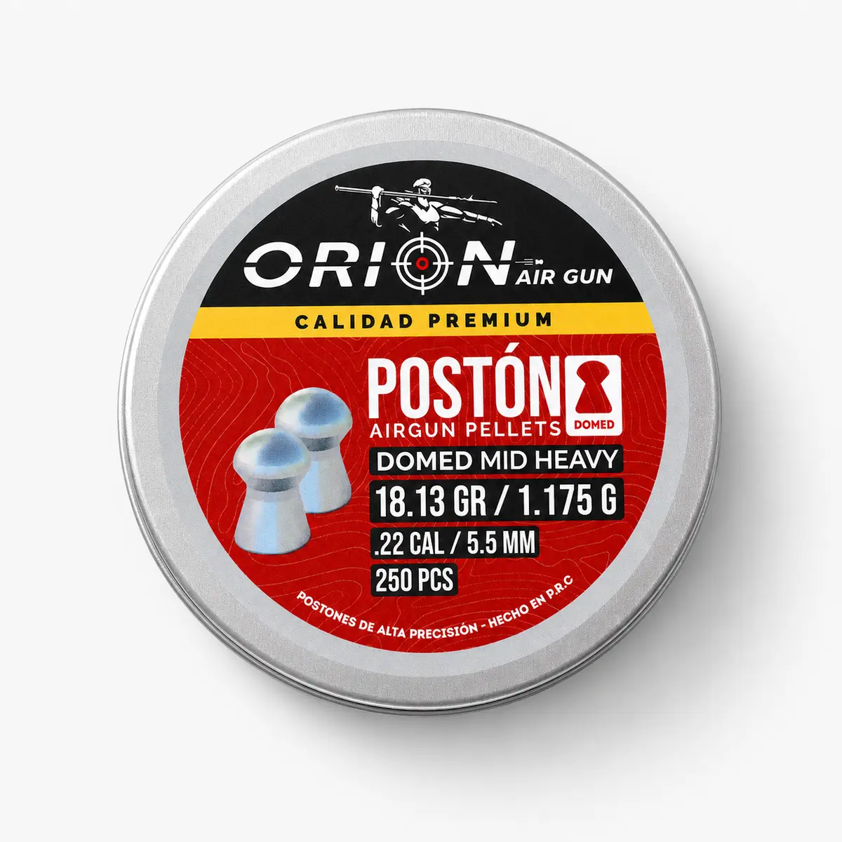 Orion Domed Mid Heavy 18.13 gr · 250 un